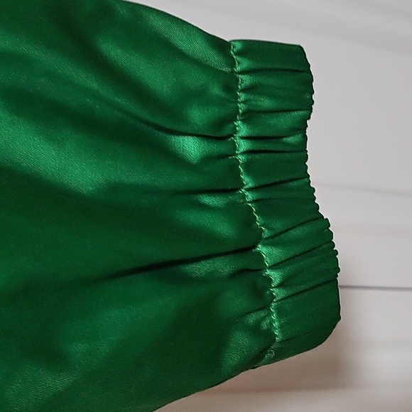 Kenneth Cole Reaction Kelly Green Lined Satin Look St. Patrick's Day Jacket Sz S - Picture 6 of 14